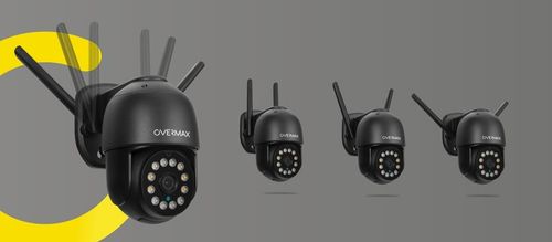 KAMERA ZEWNĘTRZNA OBROTOWA WIFI 4MPx 4x ZOOM CZARNA ULTRA HD PTZ IP66 LAN na Arena.pl