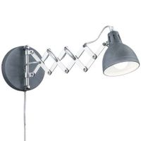 Nożycowy kinkiet Scissor R20321078 RL Light regulowana harmonijka metalowa beton