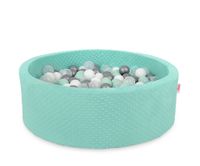suchy basen minky h-30 cm z piłkami 300szt. - miętowy