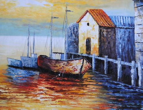 Port, kutry (60X90cm) na Arena.pl