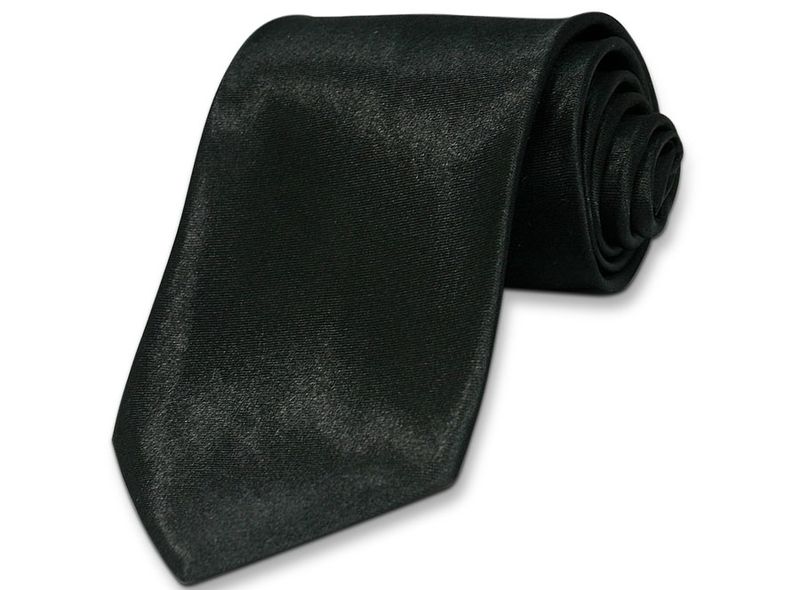 krawat 8 cm t-01 black b.rabatu zdjęcie 6