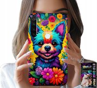 ETUI DO XIAOMI NOTE 8T - KWIACISTE WZORY PIESEK PIES JORK PLECKI