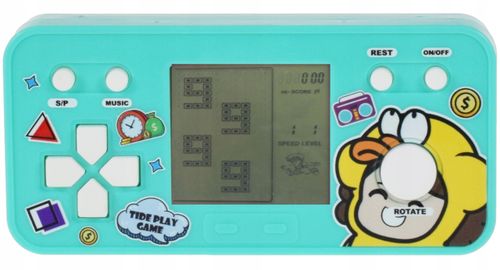 ELEKTRONICZNA GRA RETRO PRZENOŚNA MINI KONSOLA TETRIS DLA DZIECI NA BATERIE na Arena.pl