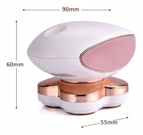 DEPILATOR DO CIAŁA GOLARKA DAMSKA MASZYNKA 4 GŁOWICE ZASILANIE USB LED na Arena.pl