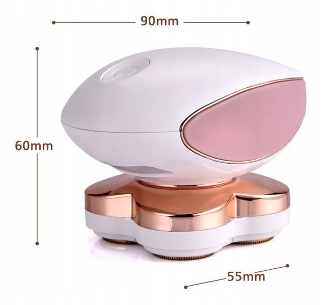 DEPILATOR DO CIAŁA GOLARKA DAMSKA MASZYNKA 4 GŁOWICE ZASILANIE USB LED zdjęcie 5