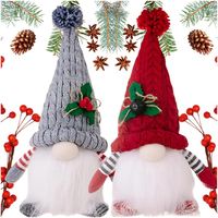 Skrzaty Gnomy Świecące LED Pod Choinkę Krasnal Skrzat Ozdoba Świąteczna