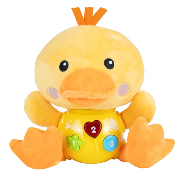 Kaczka Kaczuszka Interaktywna Świeci Śpiewa Maskotka Pluszak Dźwięk zdjęcie 4