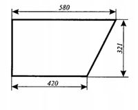 Szyba drzwi dolna - drzwi dół Massey Ferguson MF-255 kabina POM Zamość