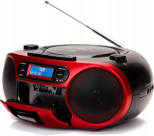 BOOMBOX RADIOODTWARZACZ AIWA BBTC-660DAB/RD DAB+ BLUETOOTH CD FM USB na Arena.pl