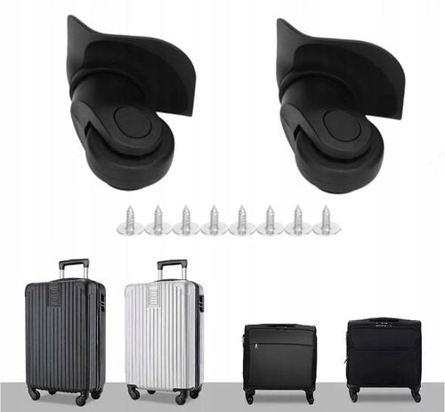 2 SZT CZARNE KÓŁKO DO WALIZKI CZĘŚCI WALIZEK TORBY na Arena.pl