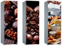 Mata magnetyczna magnes ozdobny na lodówkę 131x61cm KAWA SŁODYCZE JEDZENIE