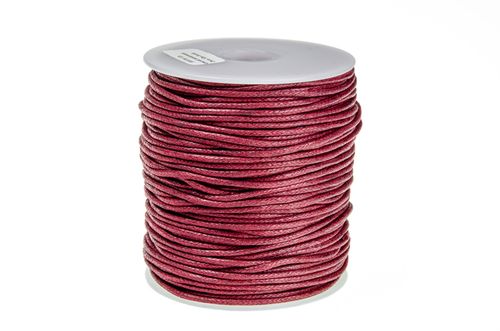 SZNUREK bawełniany woskowany 2mm bordowy 50m na Arena.pl