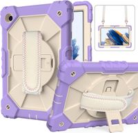 Etui do iPad 9/8/7 10.2" z Podstawką i Paskiem na Ramię Fioletowe