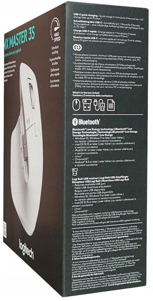 Myszka Mysz Bezprzewodowa Bluetooth Logitech MX Master 3s do PC Mac Laptopa zdjęcie 4