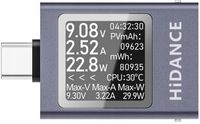 Przenośny miernik tester portu USB C z wyświetlaczem HD OLED PD3.1 QC3.0
