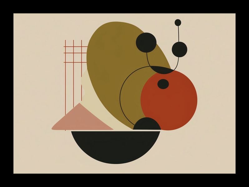Plakat 18x13cm Geometryczny Balans zdjęcie 2