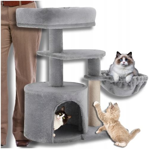 Drapak Dla Kota Duzy Legowisko Drapak z Domkiem Budka Drapaki 80cm na Arena.pl