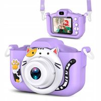 APARAT FOTOGRAFICZNY Kamera cyfrowa dla dzieci zabawka 32GB z kotkiem NOWA