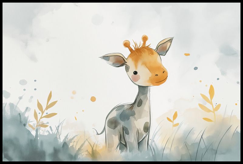 Plakat 91,5x61cm Mała Żyrafka zdjęcie 2
