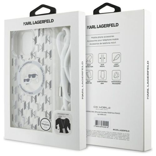 Etui Karl Lagerfeld do iPhone 16 Pro Max, Przezroczysty, MagSafe na Arena.pl