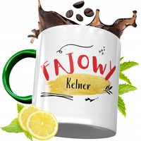 Kubek Zielony Dla Kelnera Kelnerki Na Prezent Z Nadrukiem Ze Zdjęciem