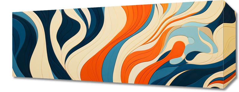 Obraz 50x20cm Oceaniczne Fale zdjęcie 1