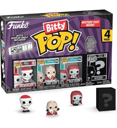 funko bitty pop! tnbc santa jack figurka 2cm 4pak na Arena.pl