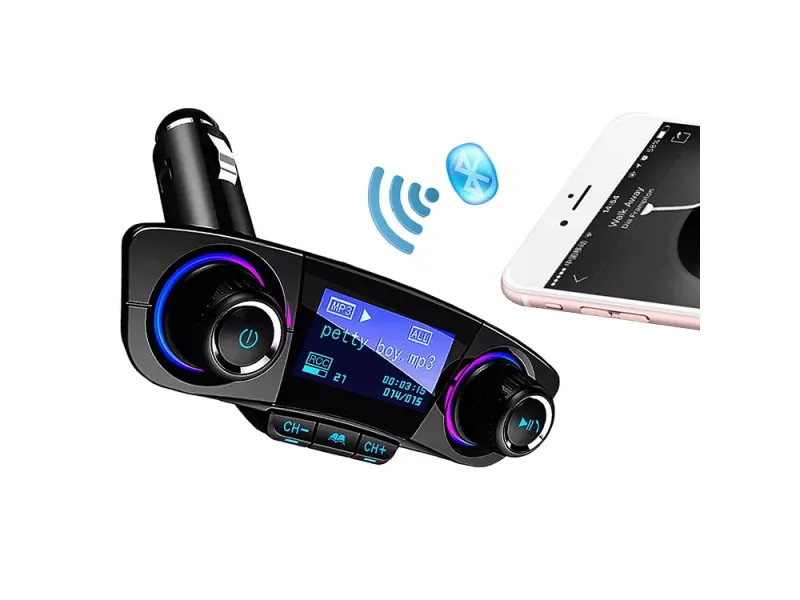 Transmiter fm bluetooth usb 5.0 wielofunkcyjny 8w1 zdjęcie 4