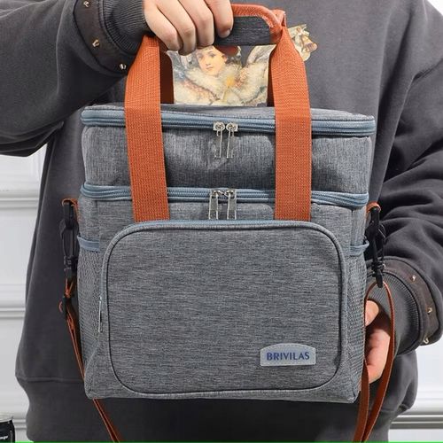 KOSZ PIKNIKOWY TORBA TERMICZNA PLAŻOWA NA ZAKUPY PIKNIK DUŻA 2 komory na Arena.pl