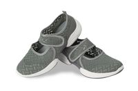 Baleriny damskie zapinane na rzep tenisówki lekkie szare rozmiar 40