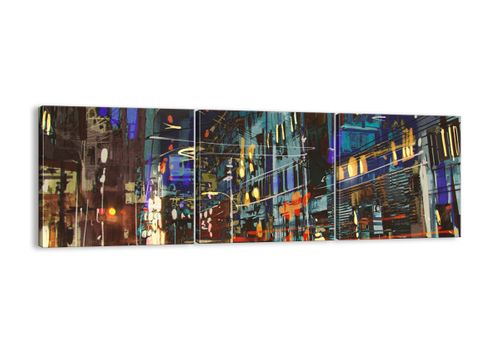 Obraz Na Płótnie - Miasto Centrum Auto - 90X30 Cm - Ca90X30-3787 na Arena.pl