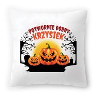 Poduszka Dla Krzyśka Na Urodziny Ze Zdjęciem Na Prezent Biała 40X40 Cm