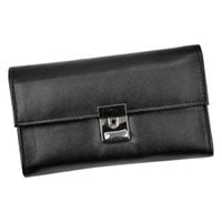 Cavalli portfel z etui skóra naturalna portmonetka z przegrodami kieszenią