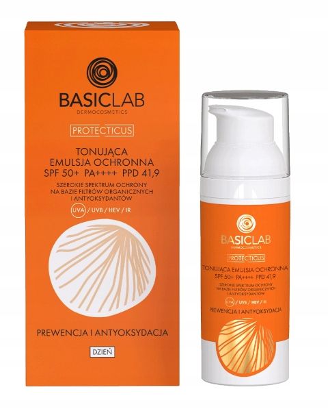 BasicLab tonująca emulsja ochronna SPF50 50ml zdjęcie 1