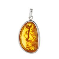 Zawieszka - Bursztyn w srebrze