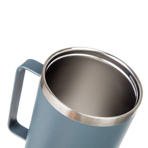 stalowy kubek termiczny termos 1200ml z rączką i słomką banquet twain szary na Arena.pl