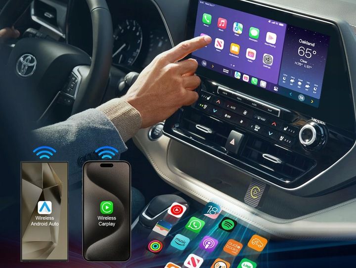 BEZPRZEWODOWY ADAPTER ANDROID AUTO CARPLAY 2 W 1 PLUG AND PLAY MINI zdjęcie 10