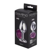 enlarged anal plug diamond purple sparkle xl