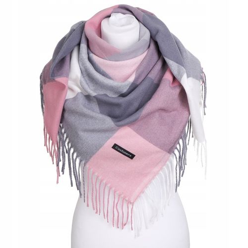 Chusta damska apaszka szalik w kratkę na Arena.pl