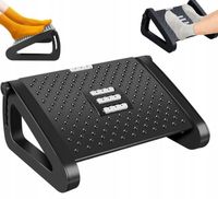 PODNÓŻEK BIUROWY Regulowany ERGONOMICZNY do stóp biurko z rolkami do masażu
