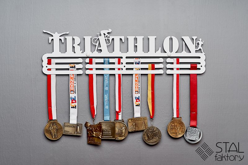 Wieszak na medale | TRIATHLON #2 | 60cm | pomieści 90szt medali na Arena.pl