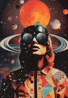 Plakat 68x98cm Kosmiczne Wizje