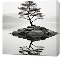 Obraz 60x60cm Samotne Drzewo