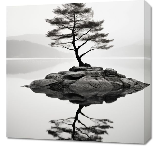 Obraz 60x60cm Samotne Drzewo zdjęcie 1