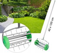 RĘCZNY AERATOR WERTYKULATOR OBROTOWY WALCOWY DO TRAWY TRAWNIKA MURAWY KOLCE