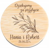 OTWIERACZ do piwa DREWNIANY personalizacja grawer podziękowania wesele+data