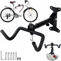 WIESZAK NA ROWER NA ŚCIANĘ UCHWYT ROWEROWY MOCNY WYTRZYMAŁY HAK DO 30 KG