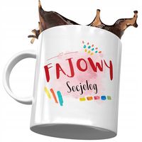 Kubek Dla Socjologa Fajowy Socjolog Z Nadrukiem Ze Zdjęciem