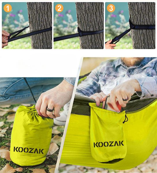 Hamak turystyczny podróżny zdjęcie 3