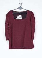 BLUZKA DAMSKA BORDOWA W WZORY KALEIDOSCOPE R. 48